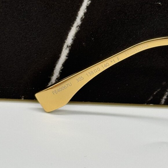 NEW FENDI GOLD PINK WOMEN SUNGLASSES FENDI FE40067U 30S main image 4
